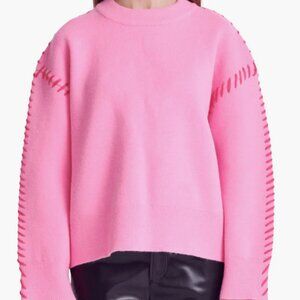 NWT English Factory Whipstitch Accent Crewneck Sweater Size Large